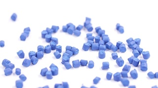 蓝色高分子塑料颗粒视频素材模板下载