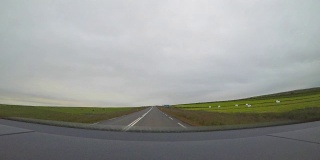旅行的风景在车，美丽的风景冰岛