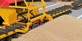 现代谷物装载机和分离农用机械车辆，用于耕作用收获机械