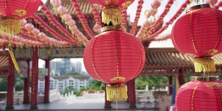 中国寺庙里的灯笼