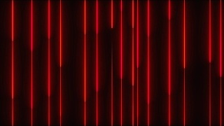 许多垂直霓虹照明线，抽象的电脑生成背景，3D渲染视频素材模板下载