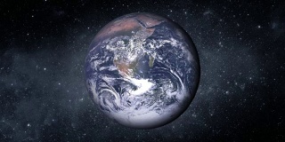 行星地球被恒星包围，被圆形阴影覆盖和覆盖