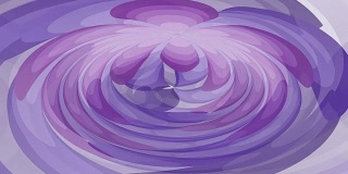 紫色抽象幻想，视频动画与移动暗色和浅紫色圆形形状，无尽的视频在纯紫色