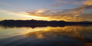 索尔顿海上的早日落
