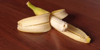 新鲜香蕉木背景。特写镜头。