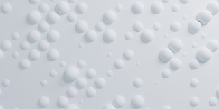 美丽的白色球体表面移动在无缝3d动画。抽象运动设计背景。计算机生成过程。4k UHD 3840x2160。