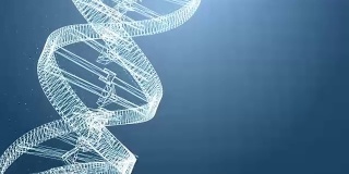 4k分辨率DNA Spin未来数字背景，抽象背景的科学和技术