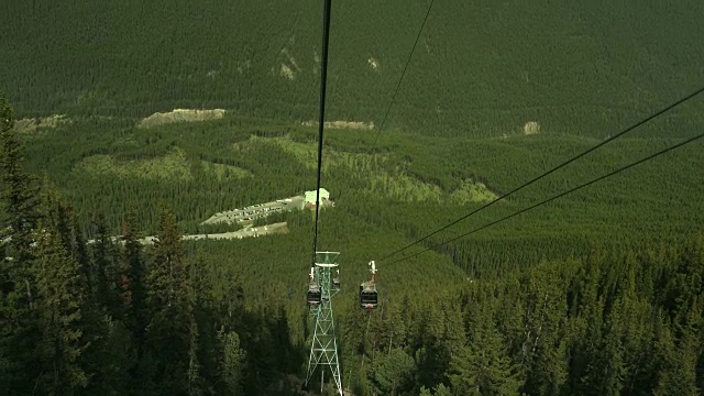 Gondola up to the peak of Sulphur Mountain Banff Alberta Canada