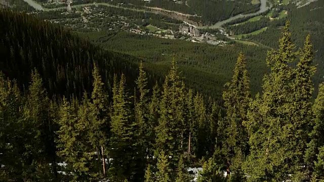 加拿大阿尔伯塔省班夫硫磺山的山景