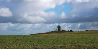 在mont st michel附近的le moulin de moidrey的宽阔视野