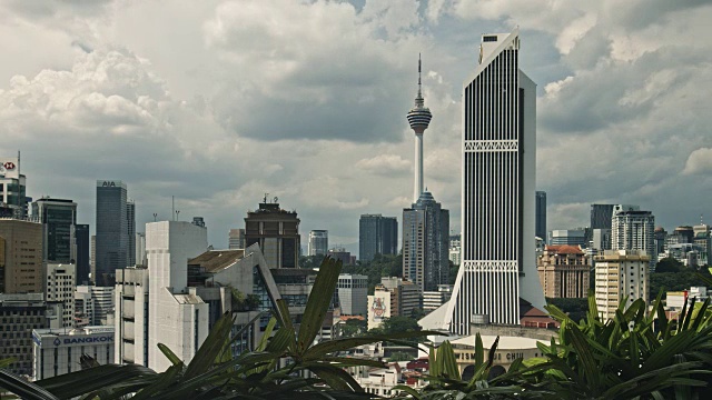 马来西亚吉隆坡商务区的时间流逝