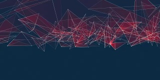 RED poligon网络连接云动画背景新质量动态技术运动彩色视频片段