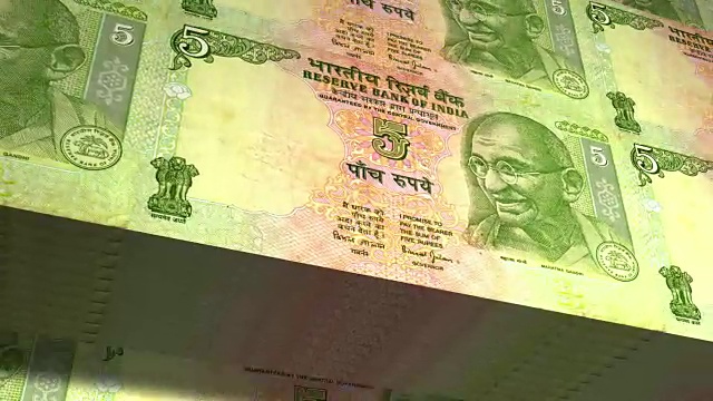 5卢比，印度的纸币