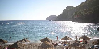 科孚岛美丽的海滩