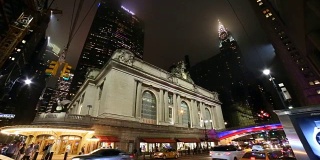 纽约曼哈顿之夜中央车站