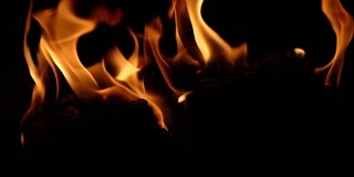 火焰加热，温暖，温暖，燃烧烤箱