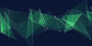抽象绿色多边形网