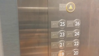 电梯刷卡向下移动视频素材模板下载