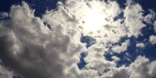 天空的云，天空与云和太阳的心情与太阳全高清高清视频