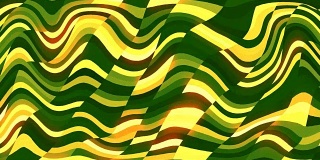 绿色和黄色的抽象动画背景