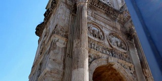 意大利罗马君士坦丁拱门的细节