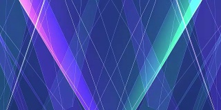 抽象对称的绿紫色多边形网