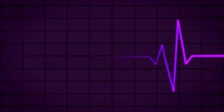 心电图(EKG或ECG)环呈紫色