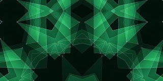 抽象绿色多边形星形网云动画背景新质量动态技术运动彩色视频素材