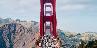 旧金山金门大桥交通时间流逝