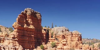 高耸的红岩hoodoo在犹他州-鸟瞰图