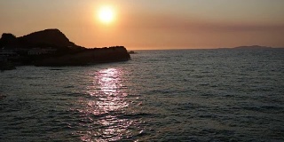 日落时美丽的科孚岛