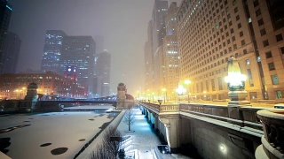 芝加哥的冬天视频素材模板下载