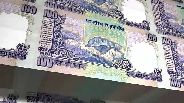 100卢比，印度的纸币
