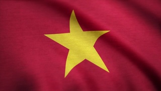 越南国旗动画素材。越南国旗迎风飘扬视频素材模板下载