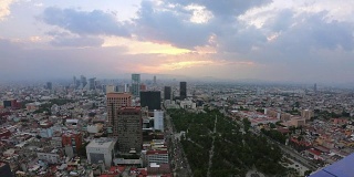 延时:航拍的墨西哥城-墨西哥城，墨西哥