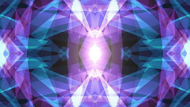 抽象对称蓝紫多边形星形网闪亮云动画背景新质量动态技术运动丰富多彩的视频素材