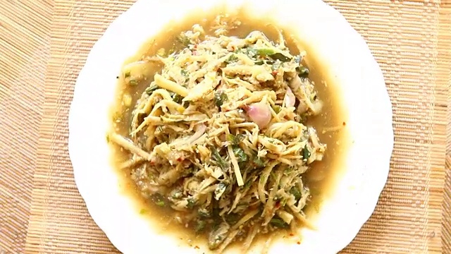香辣竹笋沙律(东北风味)，泰国菜