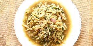 香辣竹笋沙律(东北风味)，泰国菜