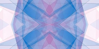 抽象对称蓝紫多边形星形网闪亮云动画背景新质量动态技术运动丰富多彩的视频素材