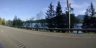 自然自驾游阿尔德湖风景窗