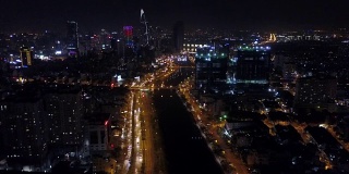 拍摄胡志明市市中心