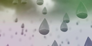 雨滴雨滴天空乌云天气