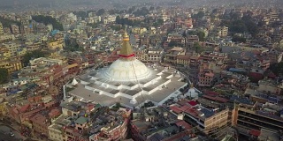 尼泊尔的Stupa Bodhnath katmandu - 2017年10月26日