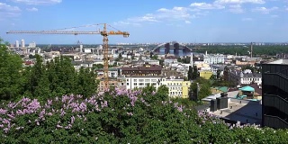 Podol历史街区基辅的景色。