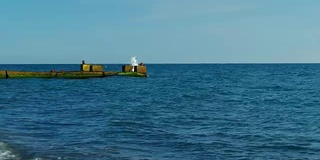 风平浪静时海面晴朗