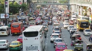 交通在曼谷视频素材模板下载