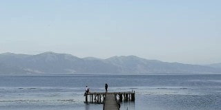 马其顿普雷斯帕湖的码头