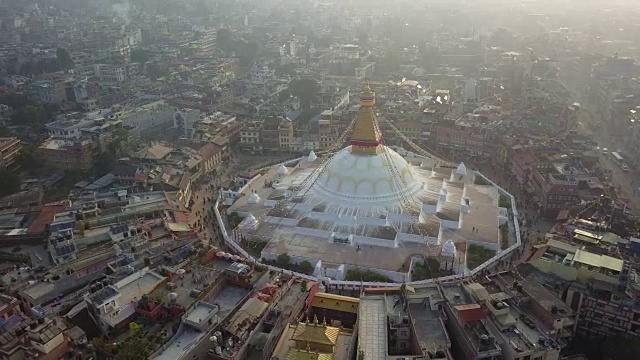 尼泊尔的Stupa Bodhnath katmandu - 2017年10月26日