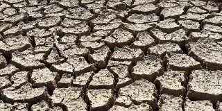 气候变化，干旱灾害，龟裂的泥土