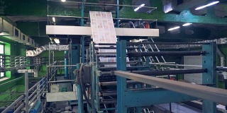 大型印刷厂设备工程。印刷工厂设施。